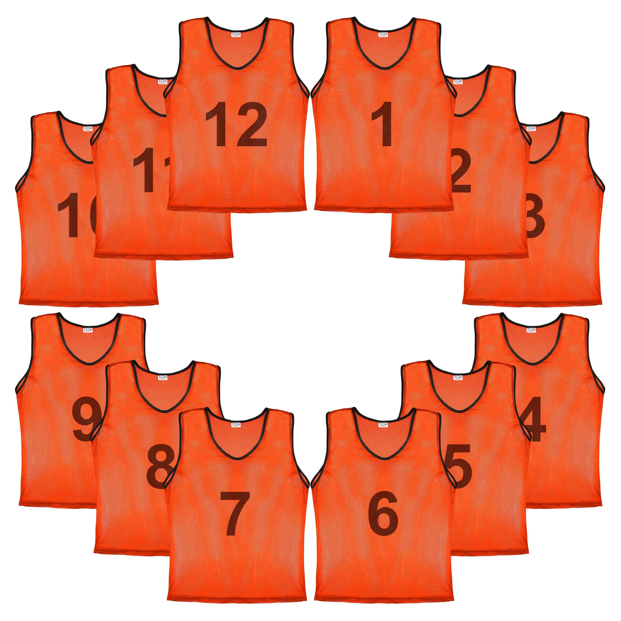 Murray Sporting Goods Nylon Mesh Scrimmage Practice Pinnies- Set of 12