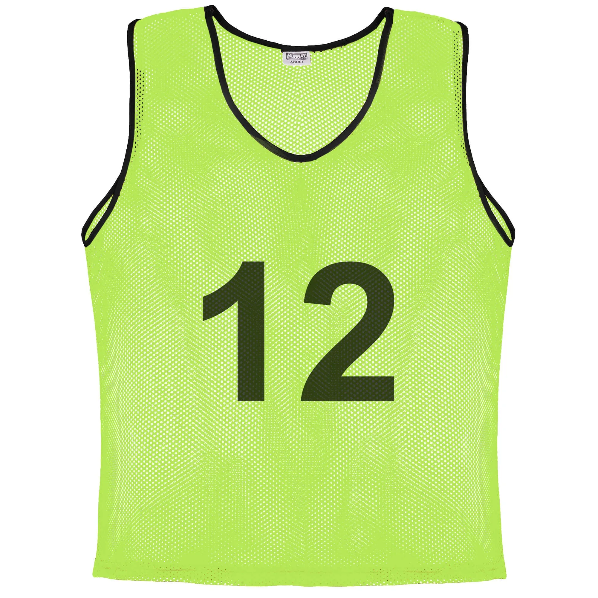 Murray Sporting Goods Nylon Mesh Scrimmage Practice Pinnies- Set of 12