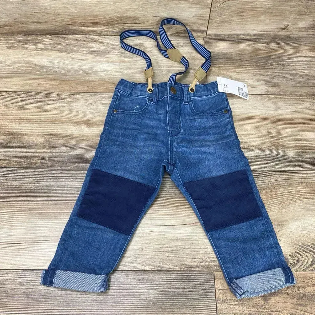 NEW H&M Suspender Jeans sz 12-18m