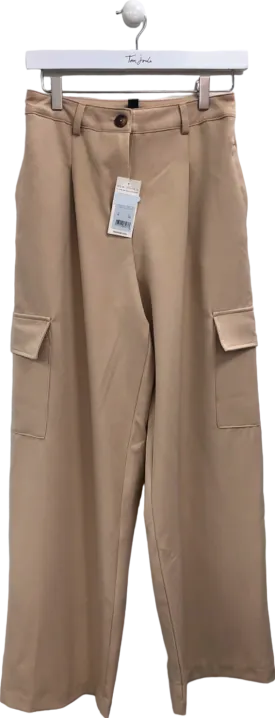 New Look Beige Cargo Trousers UK 8