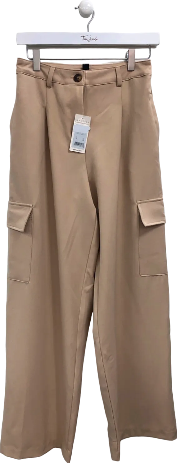 New Look Beige Cargo Trousers UK 8