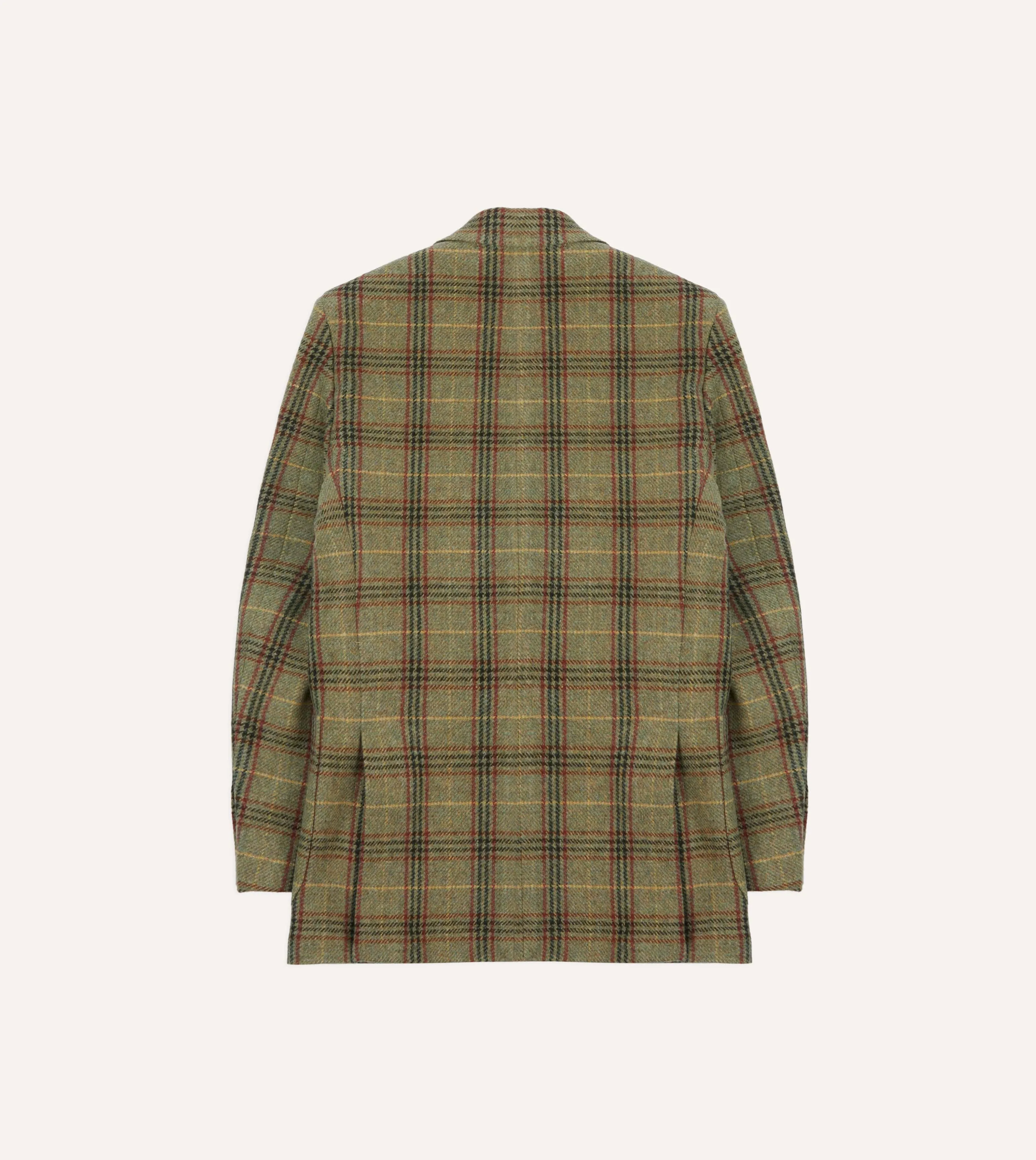 Olive Check Tweed Blazer