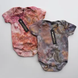 Organic Fair Trade Baby Onesie || Ice Dye