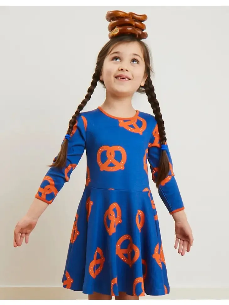 Organic Pretzel Print Skater Dress