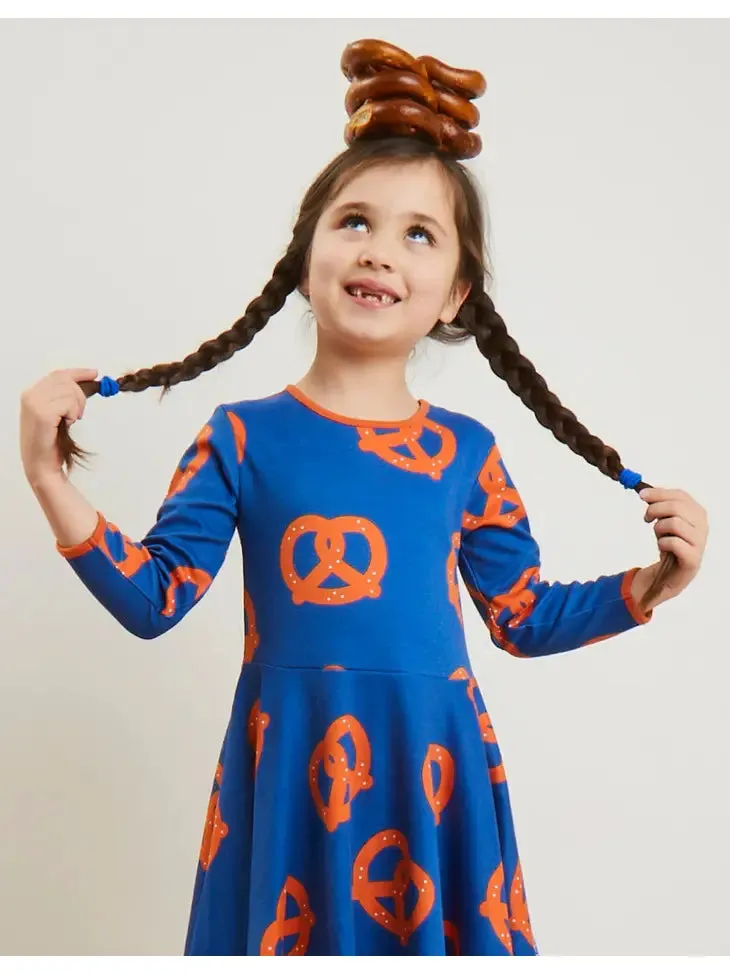 Organic Pretzel Print Skater Dress