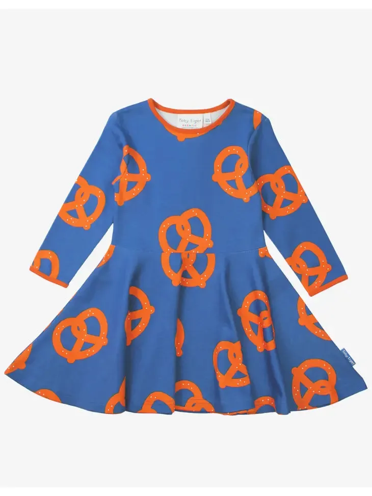 Organic Pretzel Print Skater Dress