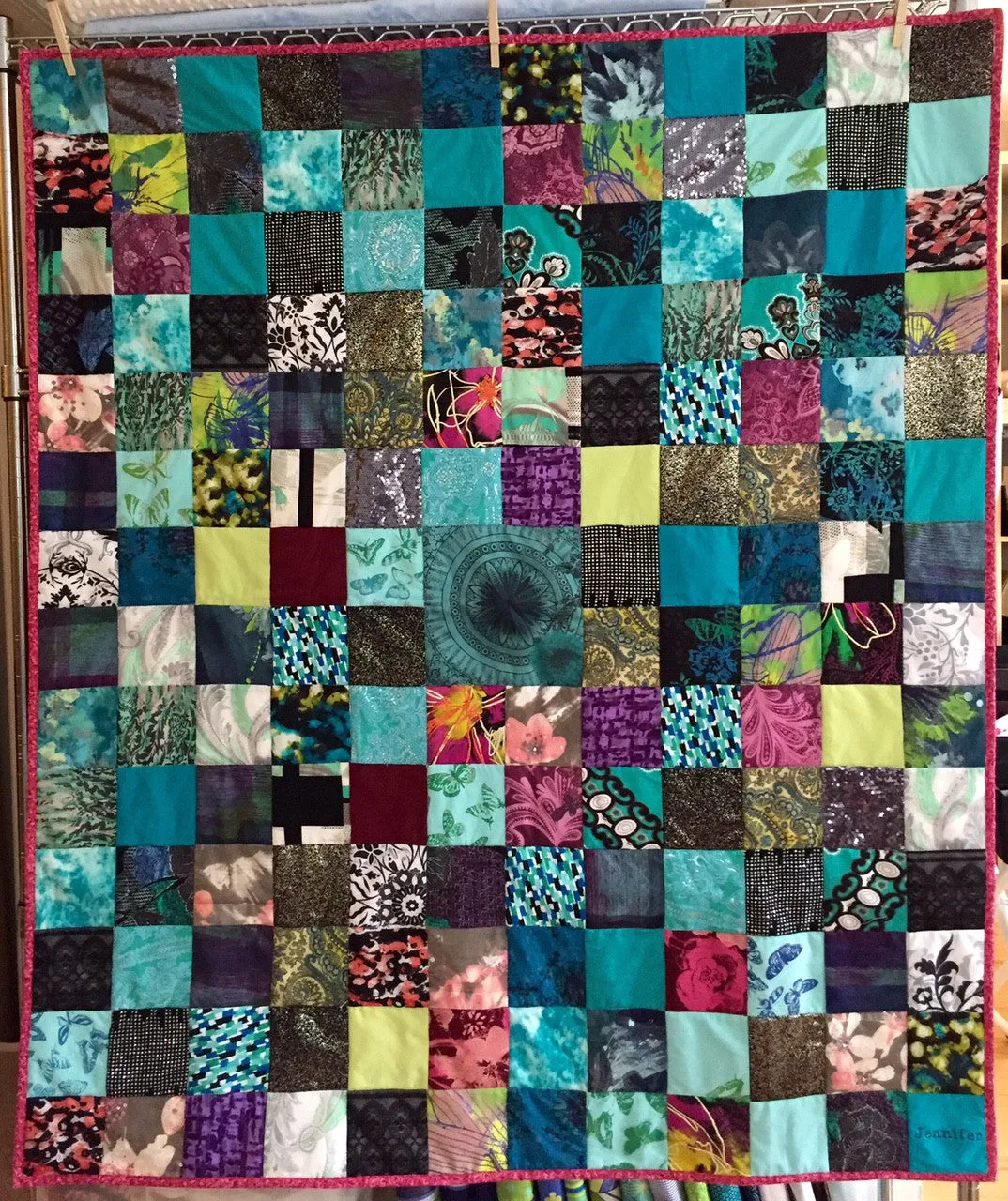 Original Memory Clothes Quilt, 48x60