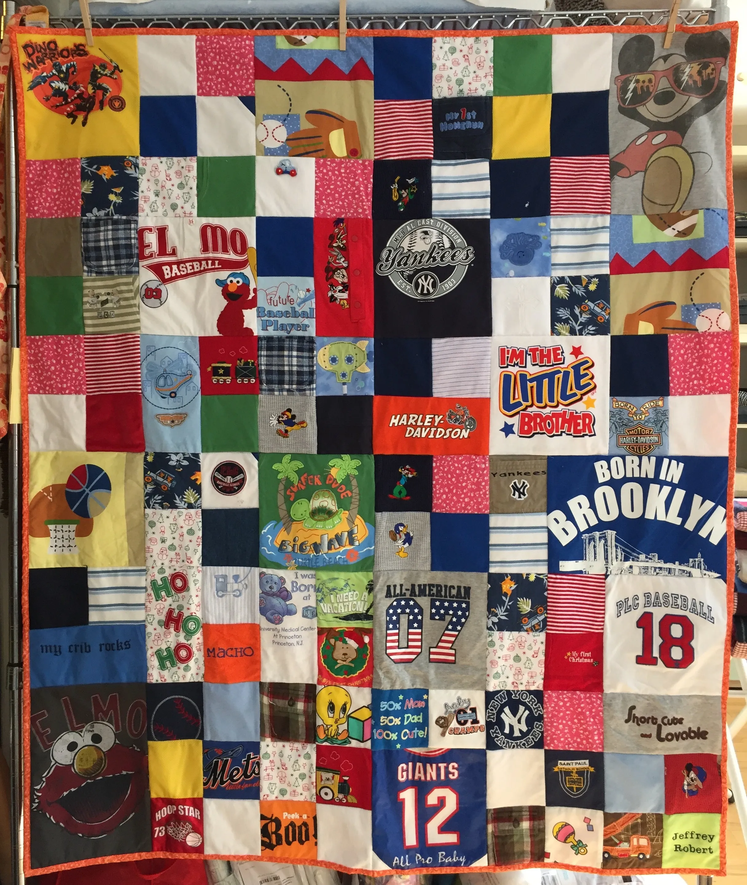 Original Memory Clothes Quilt, 48x60