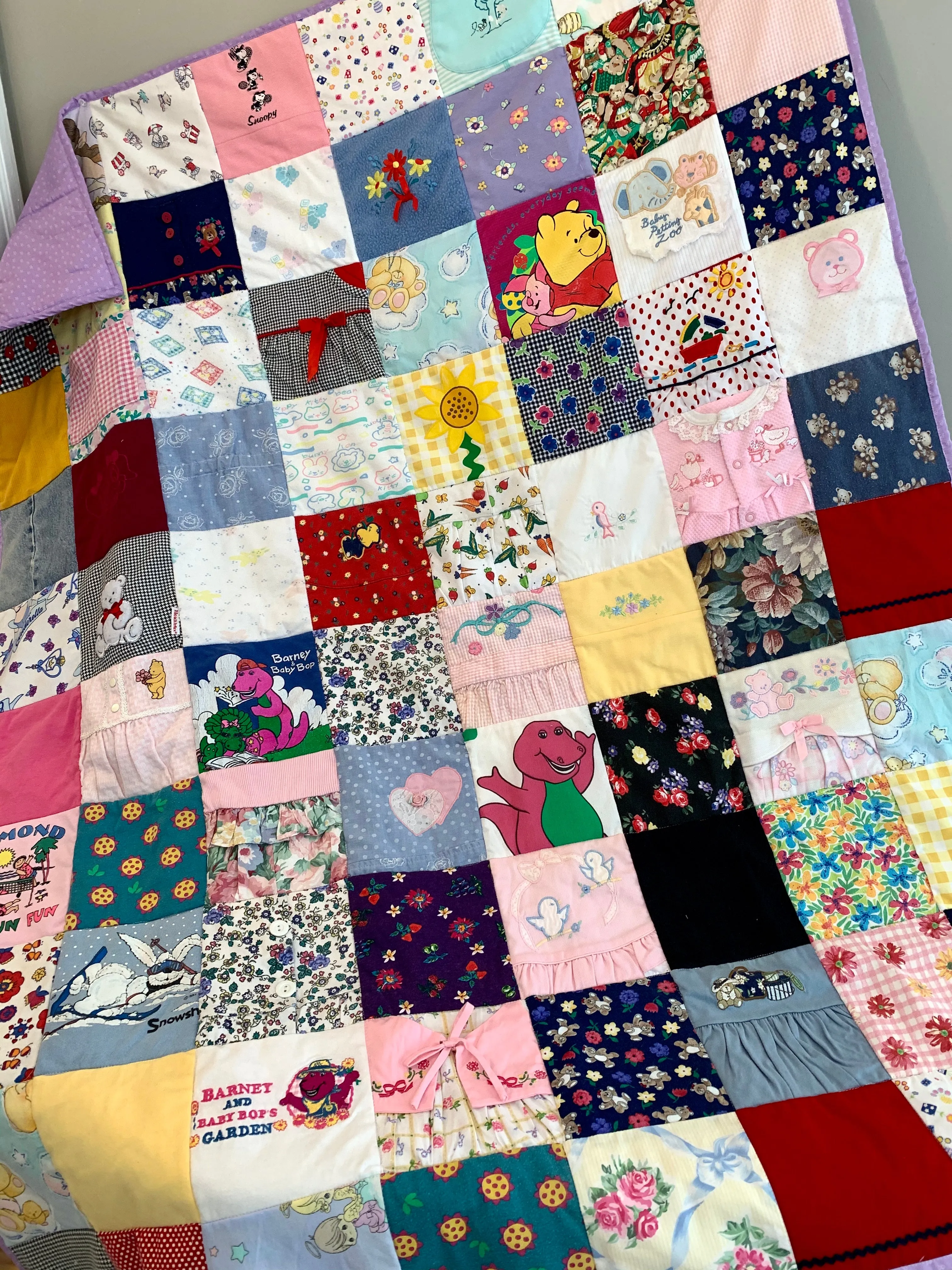 Original Memory Clothes Quilt, 48x60