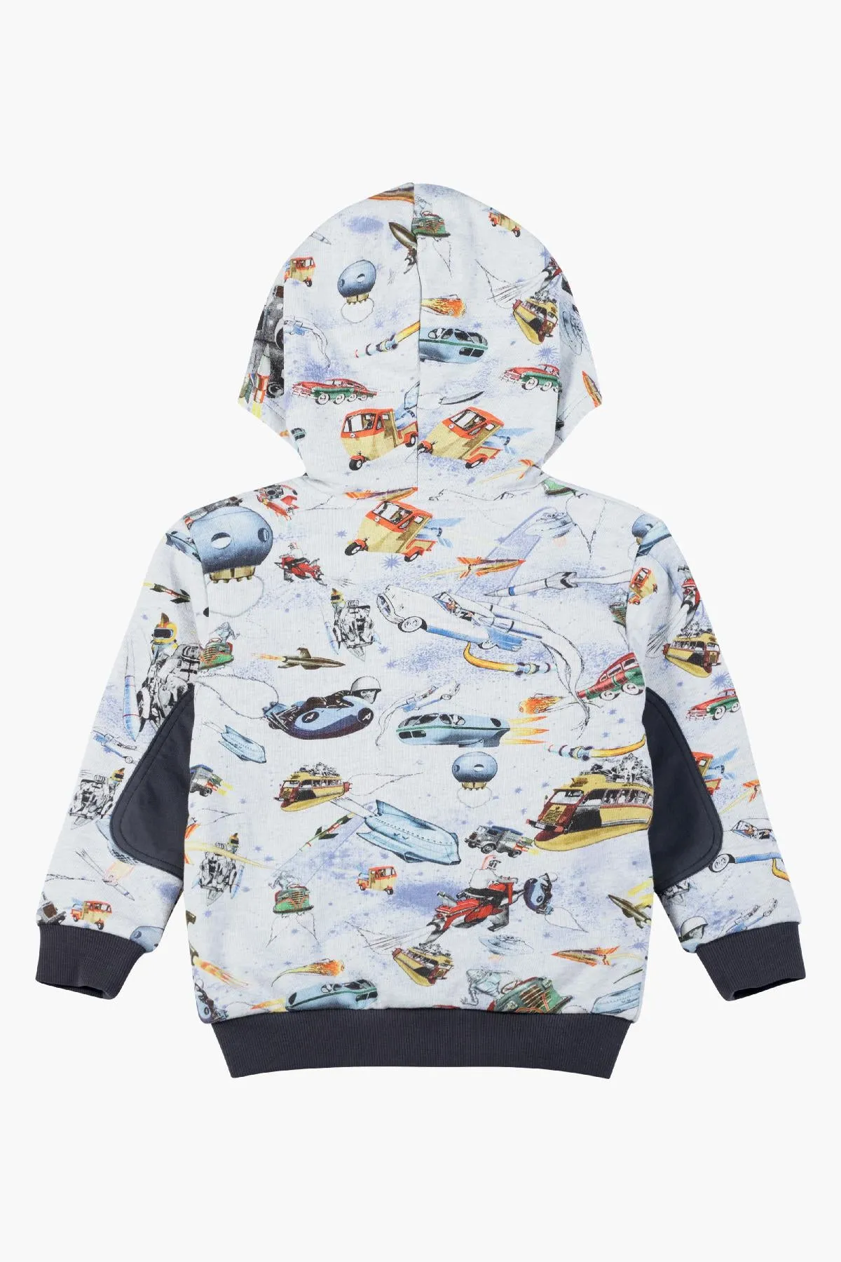 Paper Wings Future City Reversible Kids Hoodie