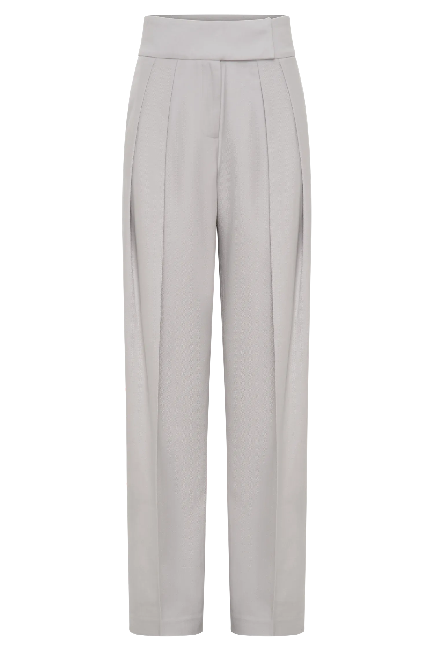 Penelope Pleated High Waisted Pants - Grey