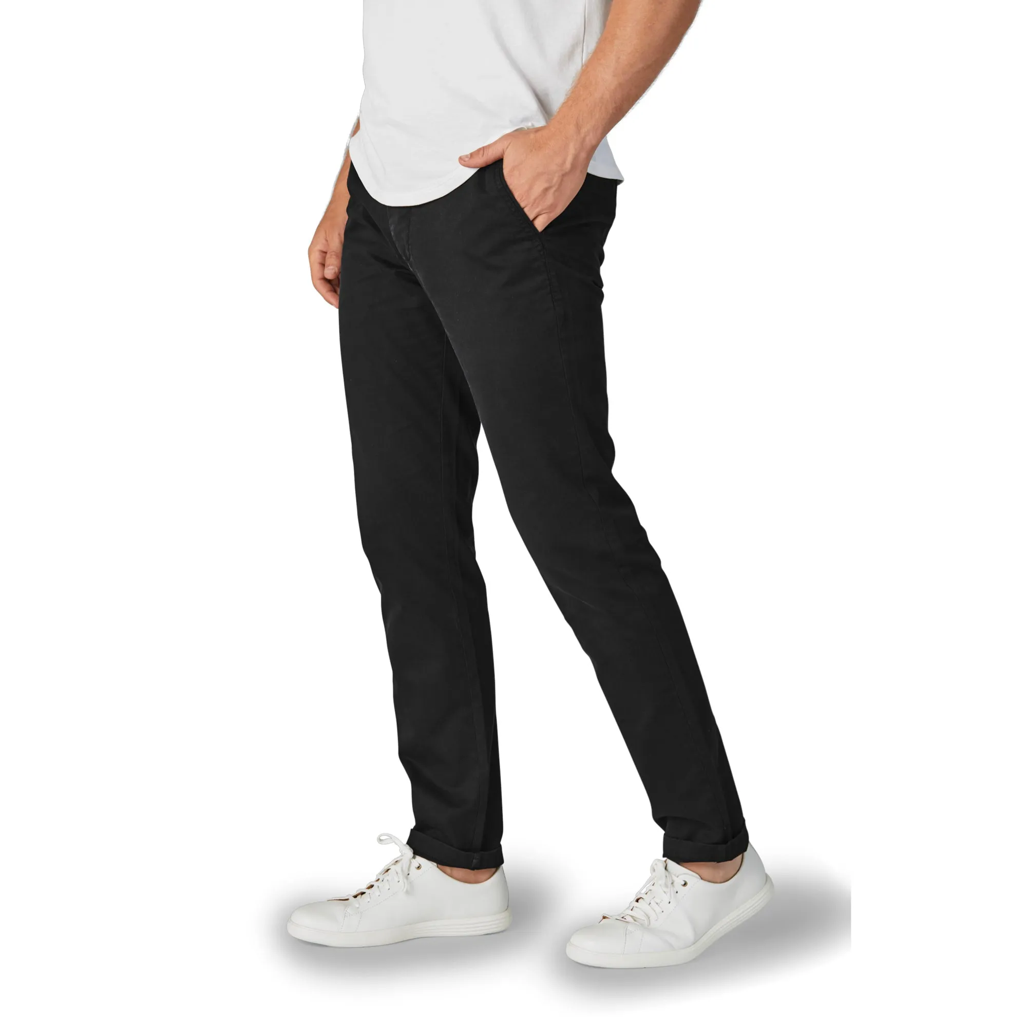 Perk Chinos in Solid Black