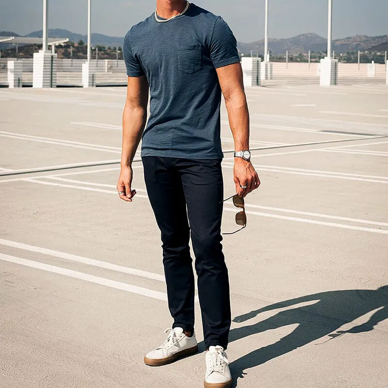 Perk Chinos in Solid Black