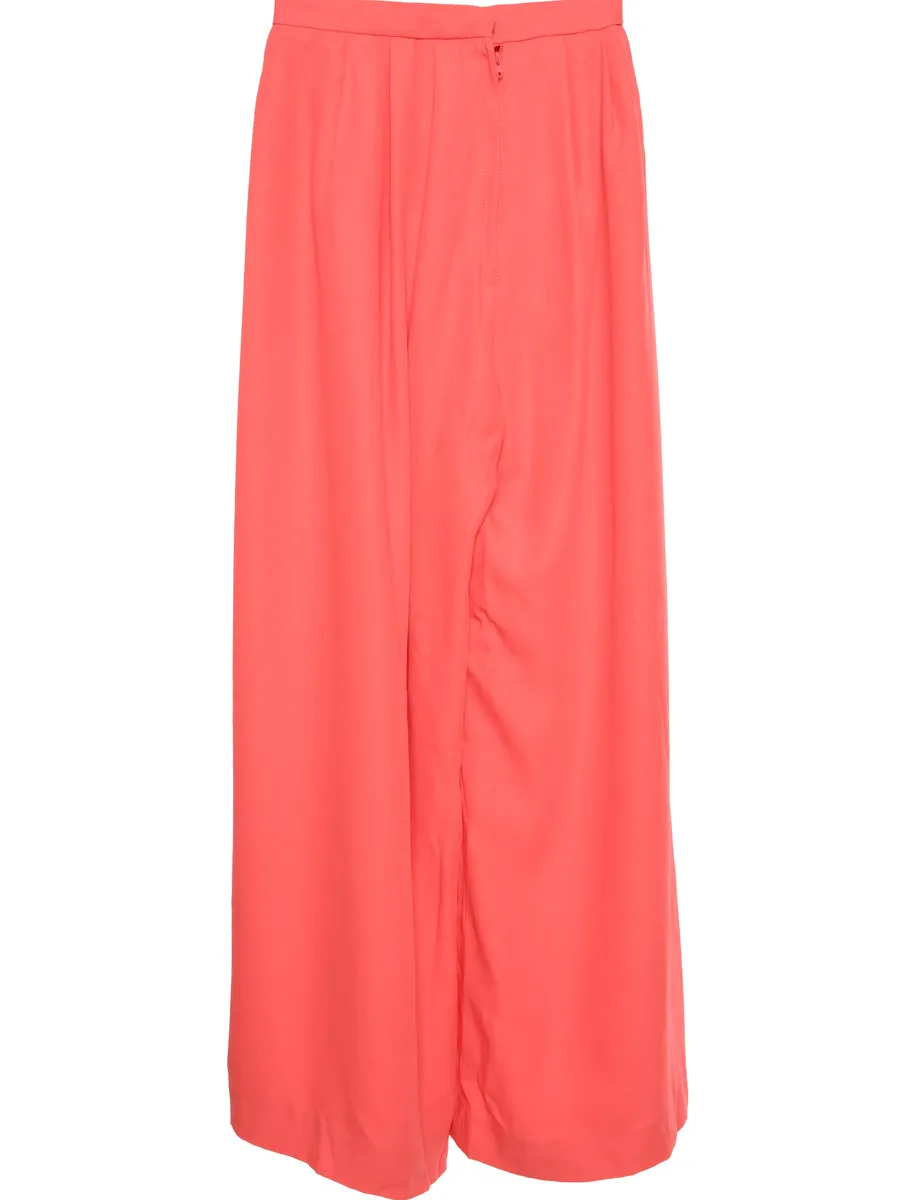 Pink Pleated Trousers - W25 L29