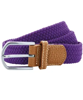 Purple - Braid stretch belt