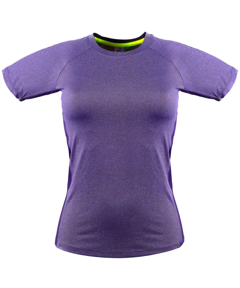 Purple Marl/Purple - Women's slim fit t-shirt