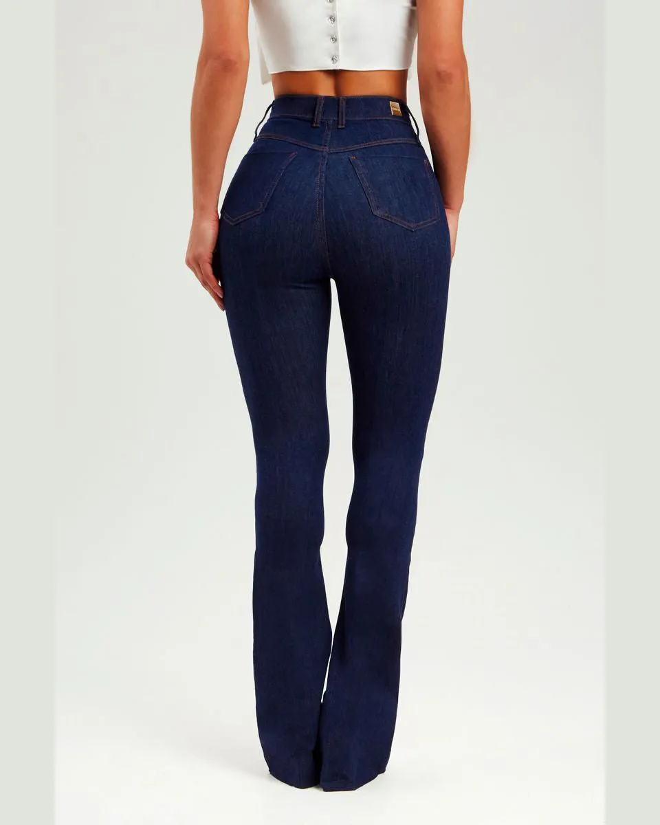 Revolutionary Dark Flare Shaping Jeans