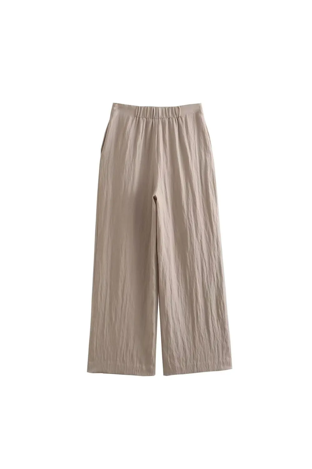 'Scarlett' High-Waisted Drapey Pleated Pants (2 Color)