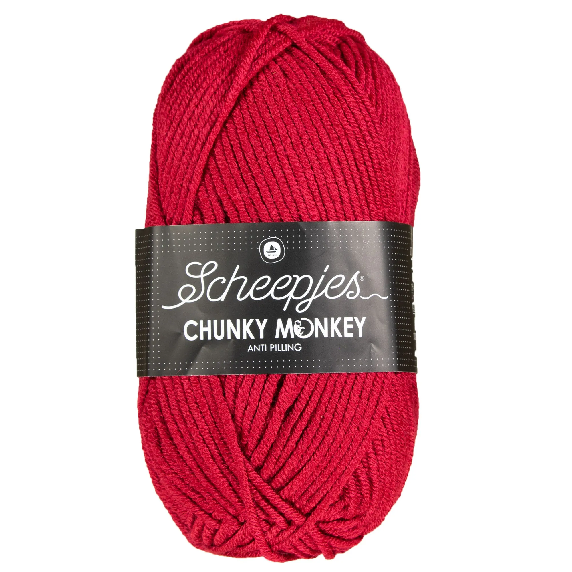 Scheepjes Chunky Monkey Yarn - 1123 Garnet