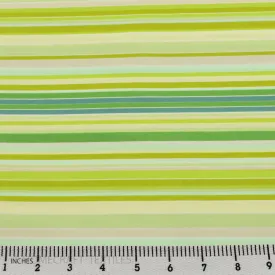 Seafoam Multi Stripe Cotton Print