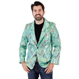 Sequin X-Mas Lights Blazer Jacket