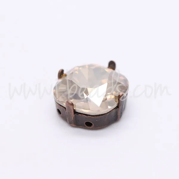 Sew on setting for Swarovski 4470 12mm copper (1)