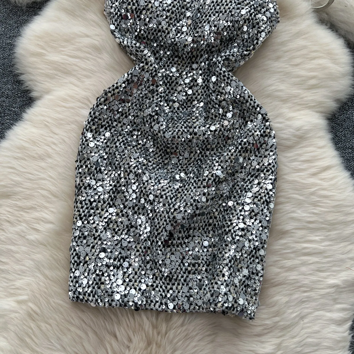 Sexy Sequined Waist-slimming Slip Dress