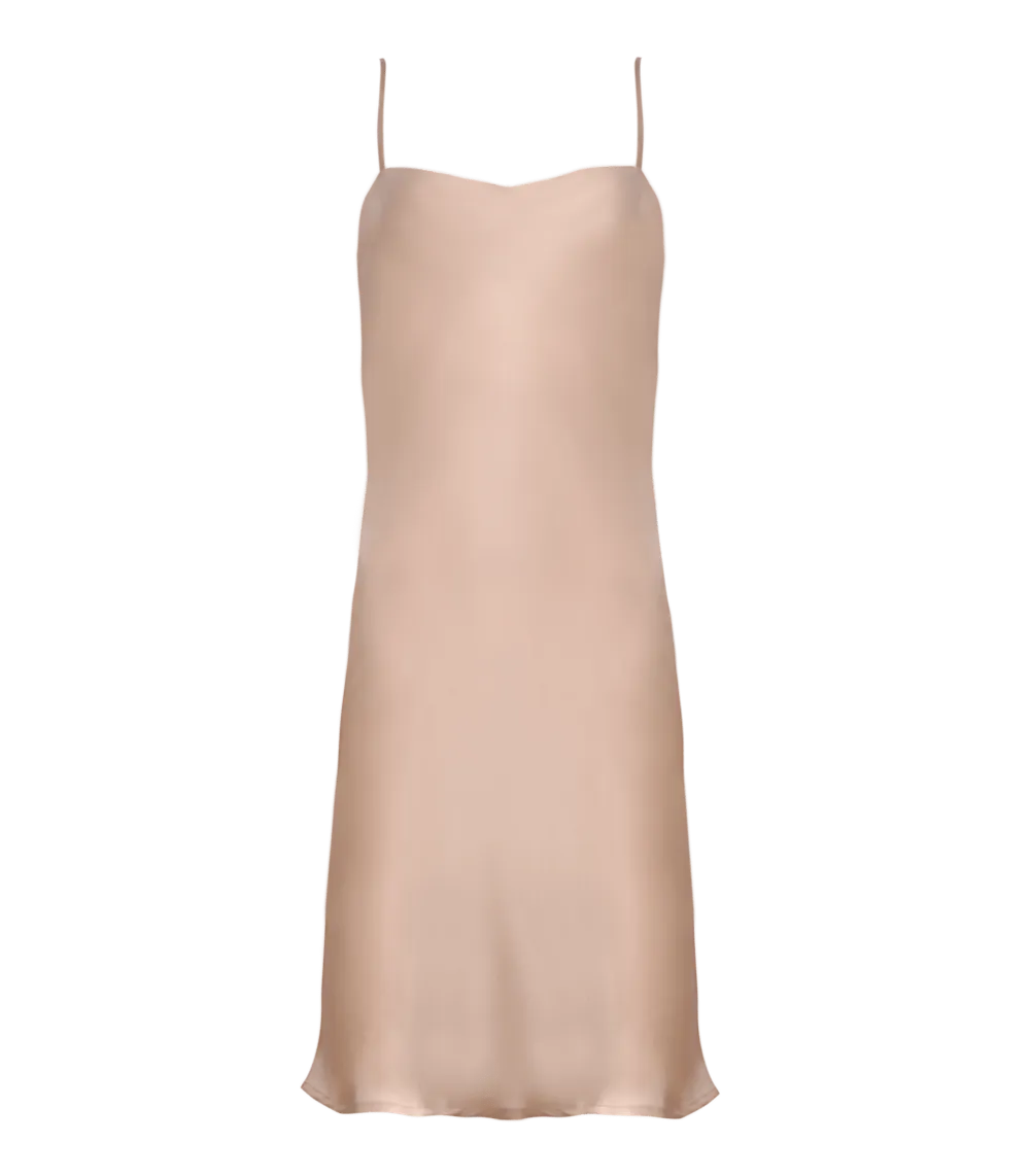 Silia Mini Silk Slip Dress