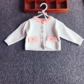 Spanish Style Baby Girl Knitted Cardigan for Spring