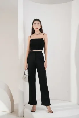 Staple High Waisted Pants - Black