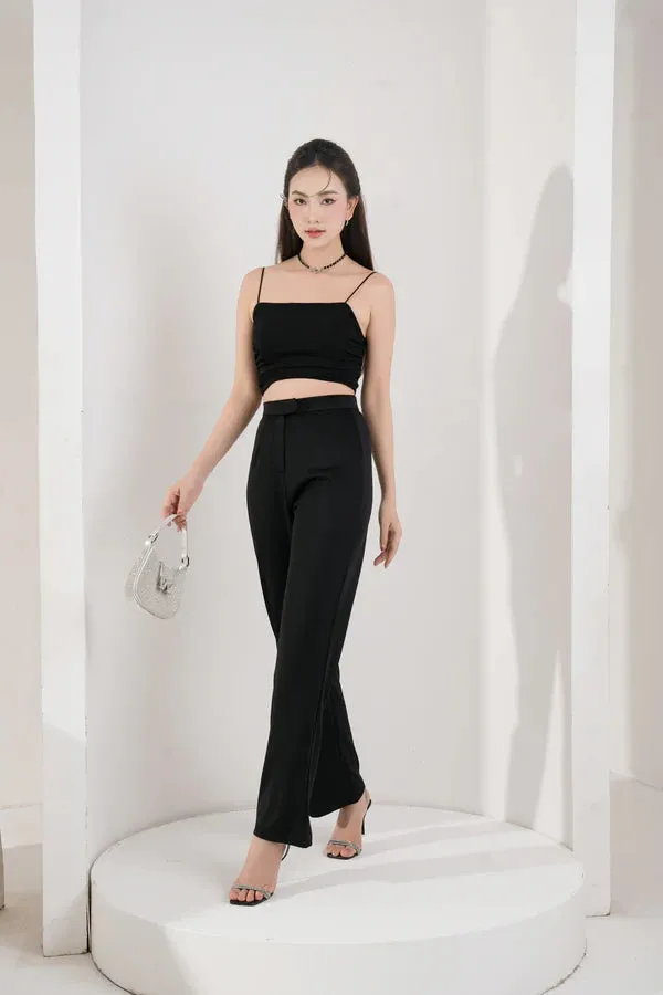 Staple High Waisted Pants - Black