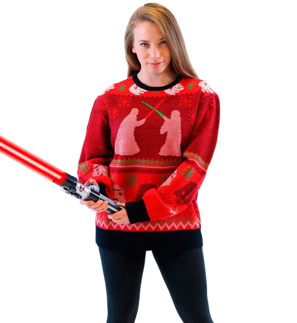 Star Wars Death Star Saber Showdown Ugly Christmas Xmas Sweater