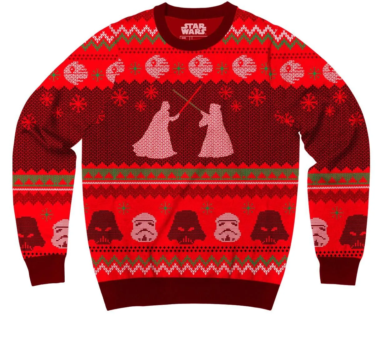 Star Wars Death Star Saber Showdown Ugly Christmas Xmas Sweater