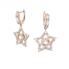 Stella Rose Gold-tone White Crystal Earrings 5617769