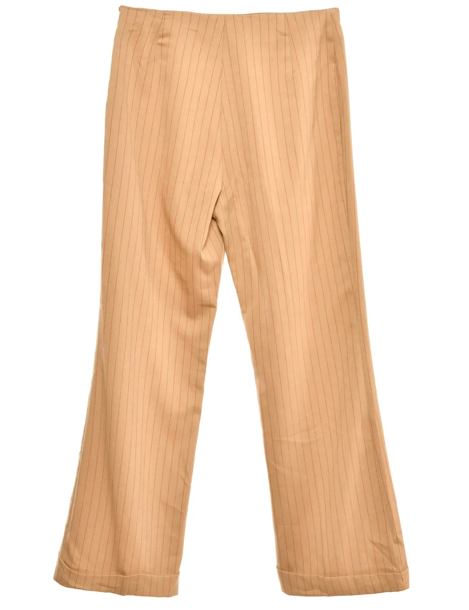 Striped Red & Cream Trousers - W28 L29