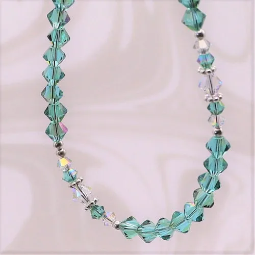 Swarovski™ Crystals Bracelet - Luminous Light Turquoise