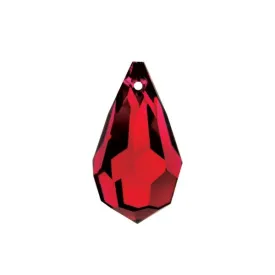 Swarovski Strass Crystal 20mm Bordeaux (Red) Faceted Prism Tear Drop