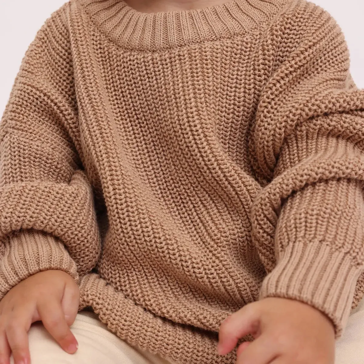 Taupe knit sweater