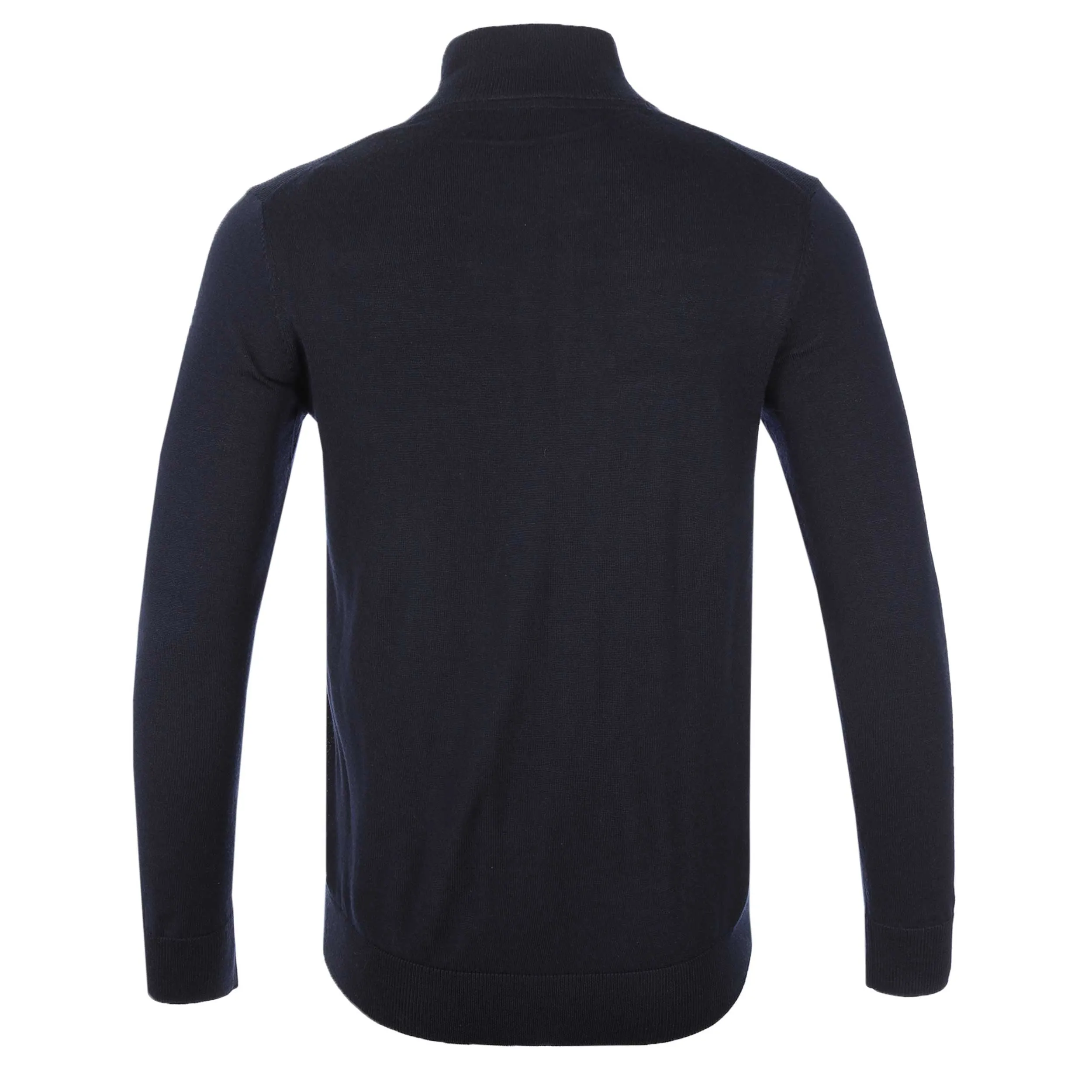 Thomas Maine 3 Button Funnel Neck Knitwear in Navy