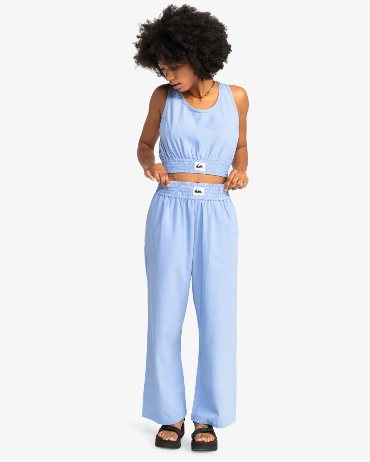 Uni Summer Trousers in Hydrangea