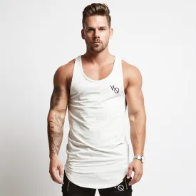 Vanquish Essential White Longline Tank Vest