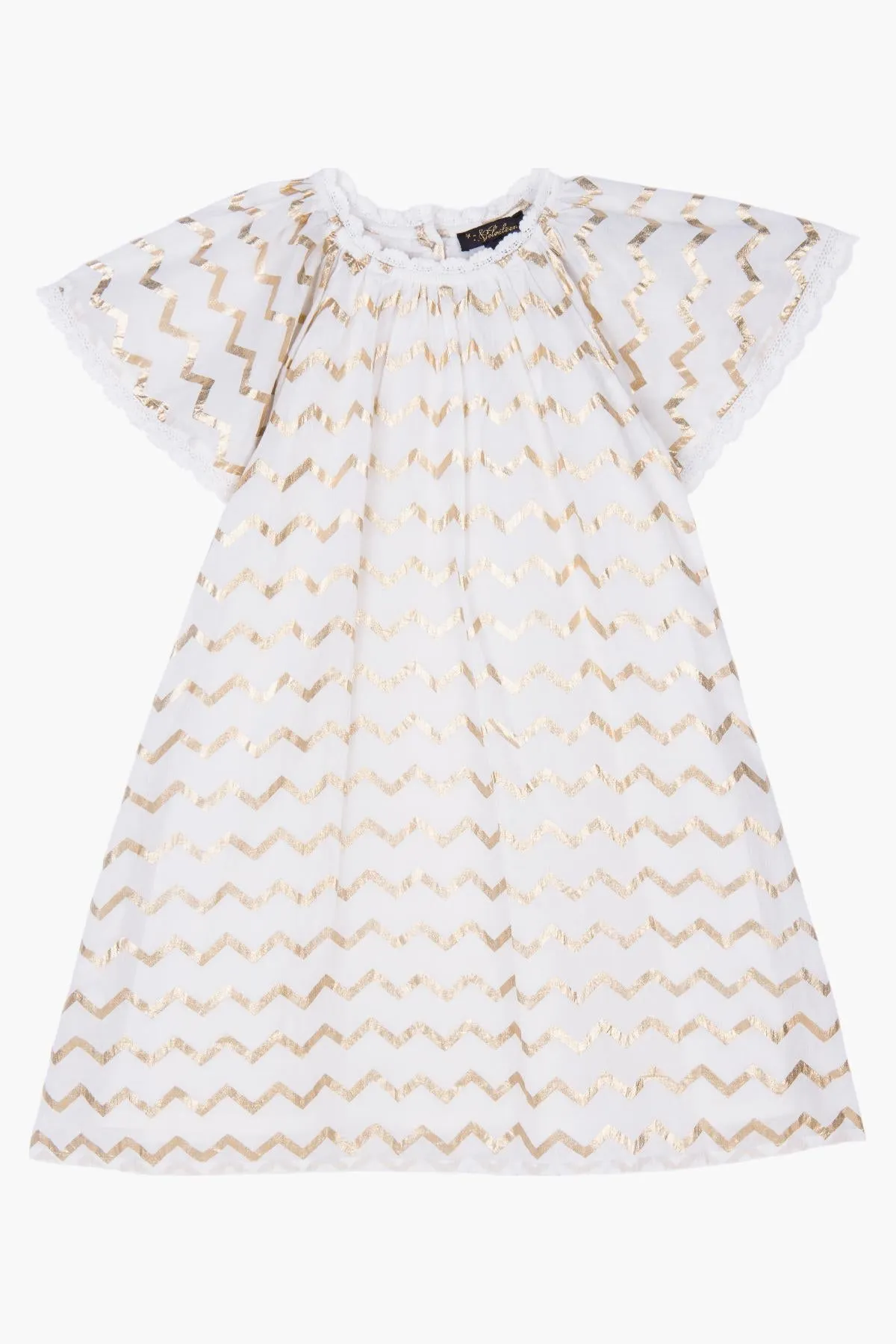 Velveteen Rosemary Chevron Girls Dress