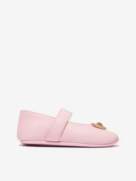 Versace Baby Girls Leather Pre Walker Shoes in Pink