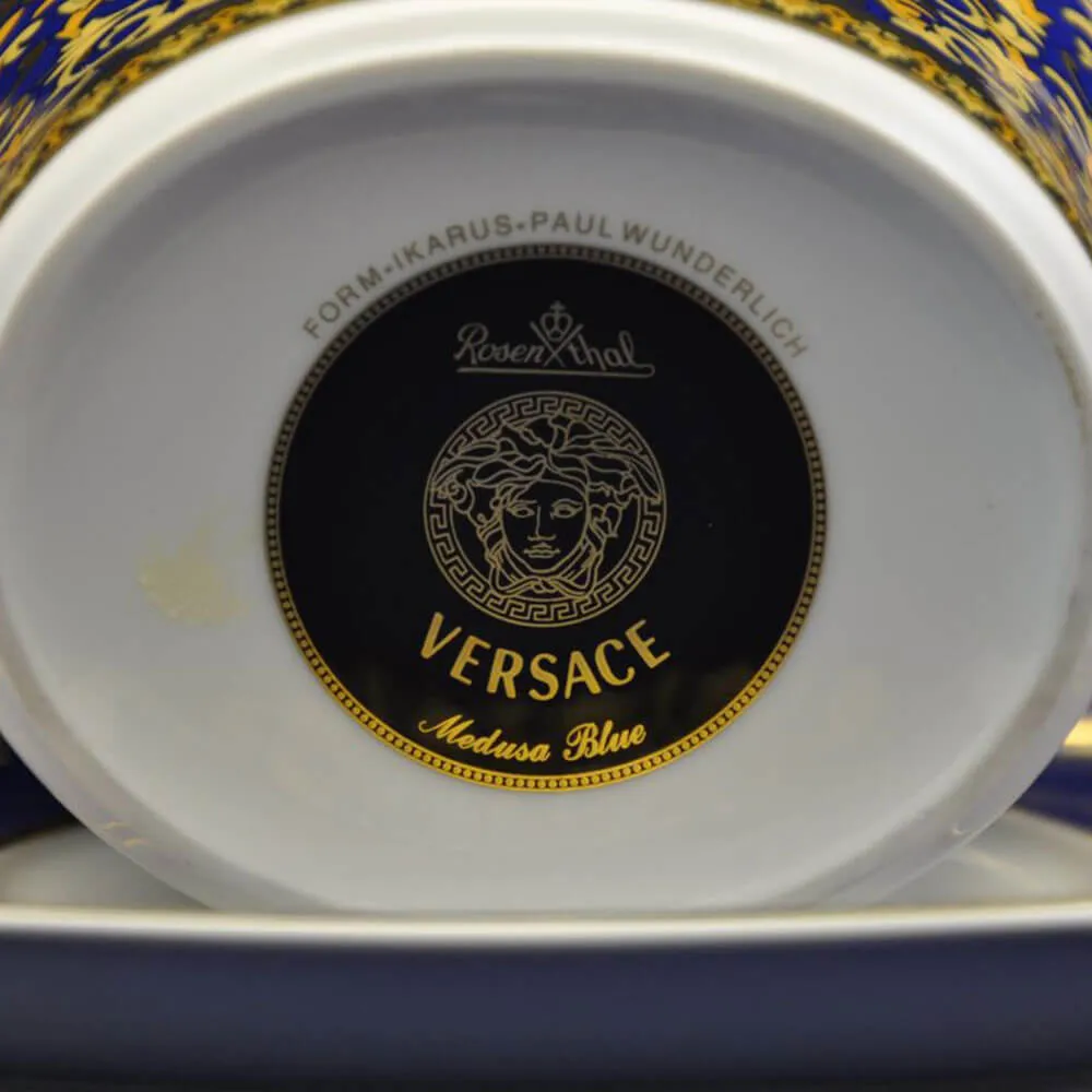 Versace meets Rosenthal Medusa Blue Creamer