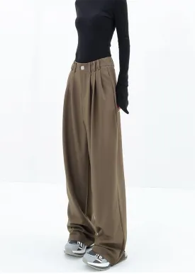 Wide Leg Multi-Pleated Pants