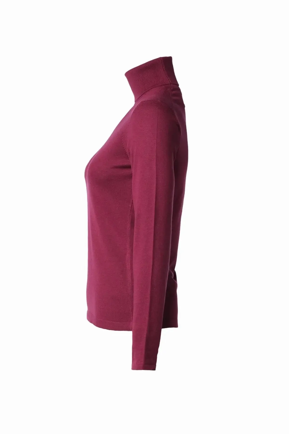 Wine Silk and Cashmere Aleyna Women's Knitwear