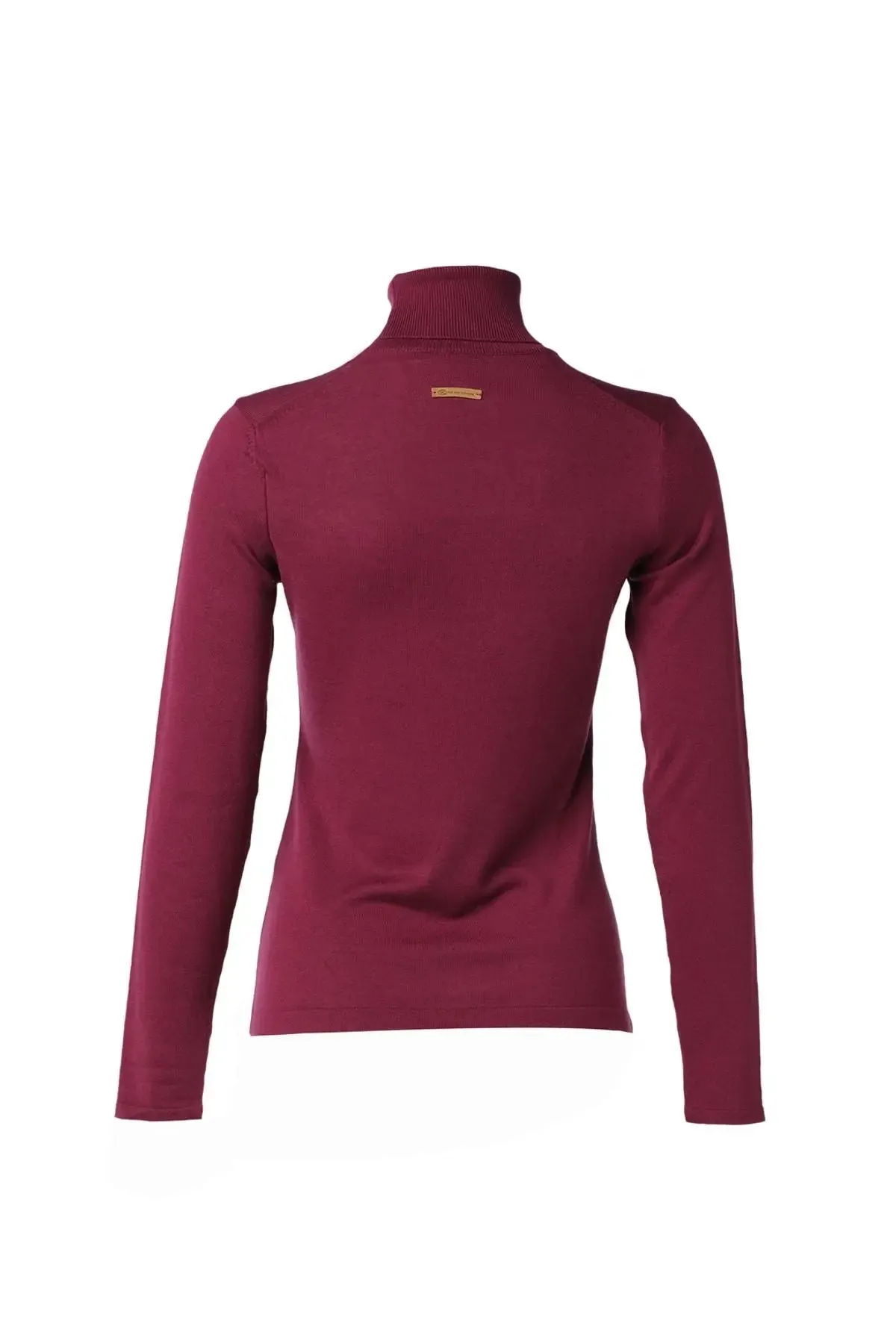 Wine Silk and Cashmere Aleyna Women's Knitwear