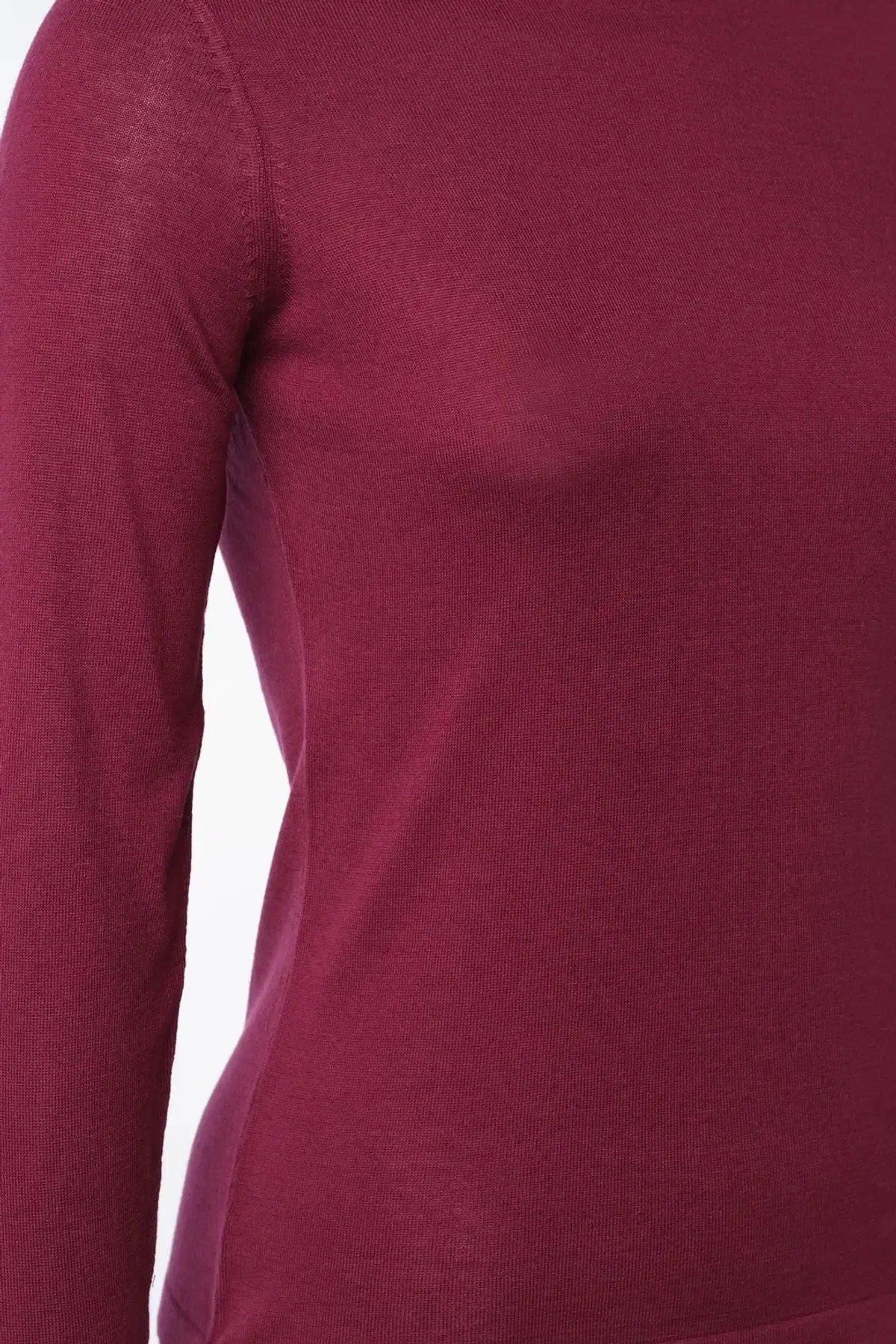 Wine Silk and Cashmere Aleyna Women's Knitwear