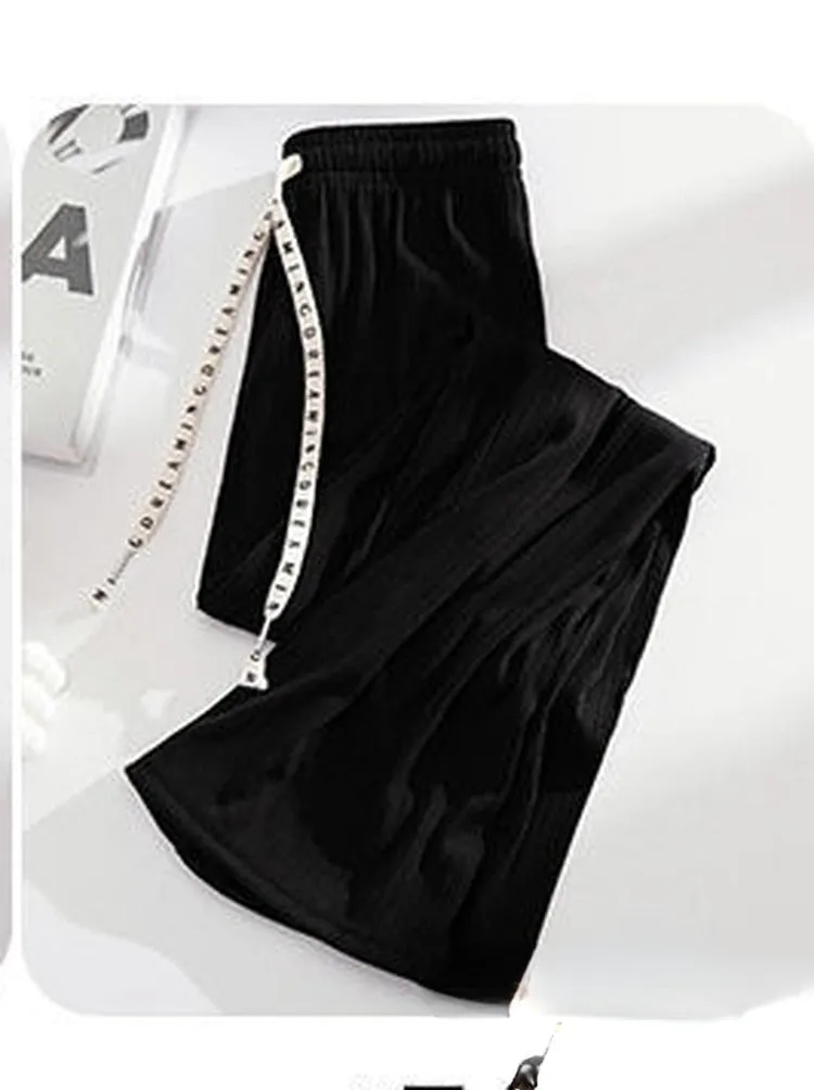 Women Soft Comfort Ribbed Pants Trousers