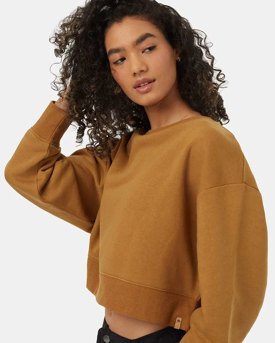 Women's TreeFleece Oversize Crop Crew Top